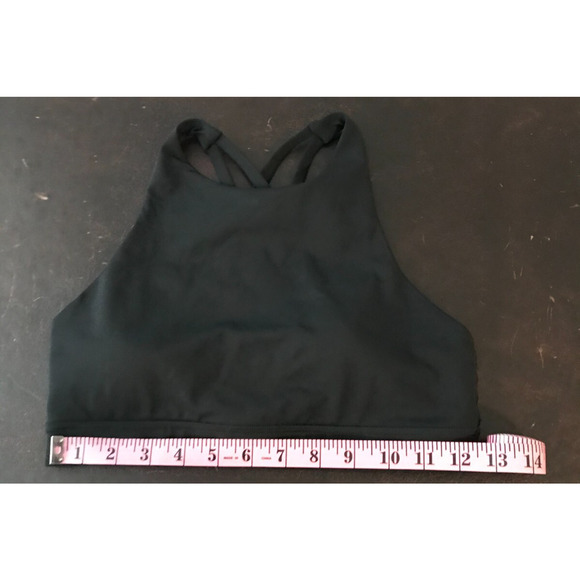 Lululemon Energy High Neck Black Sports Bra - Size 6 - Picture 6 of 8